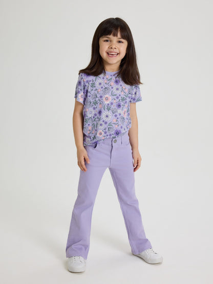 Dsiney Kidz - Polarn O. Pyret Purple Lightweight Bootleg Jeans image 1
