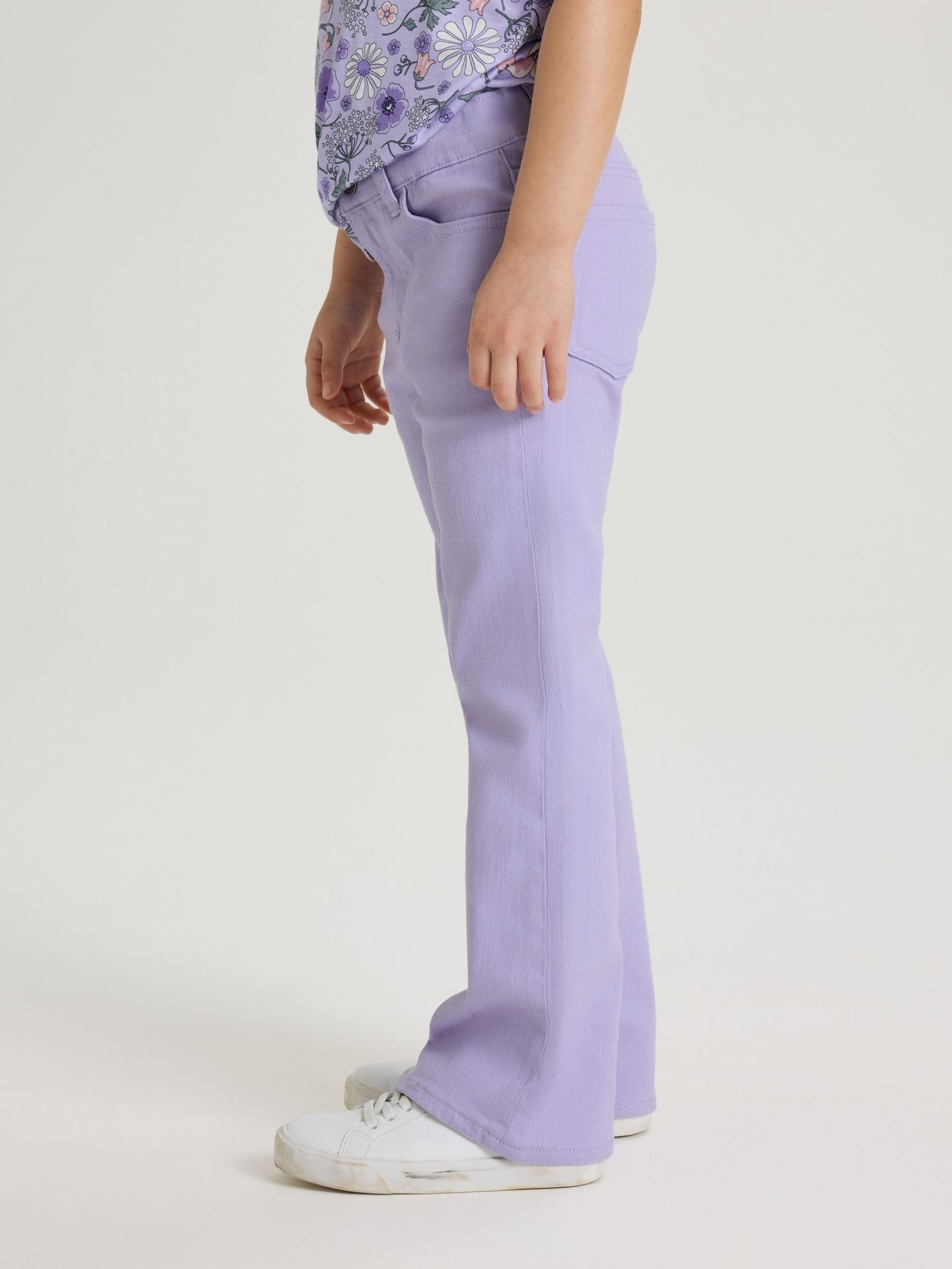Dsiney Kidz - Polarn O. Pyret Purple Lightweight Bootleg Jeans image 2