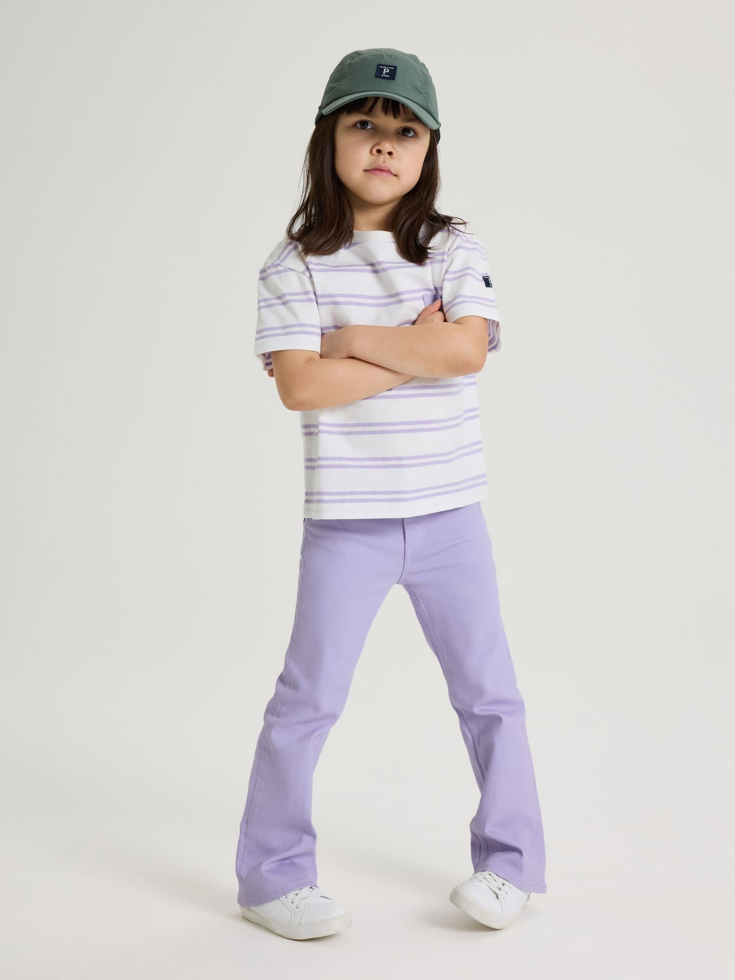 Dsiney Kidz - Polarn O. Pyret Purple Lightweight Bootleg Jeans image 3