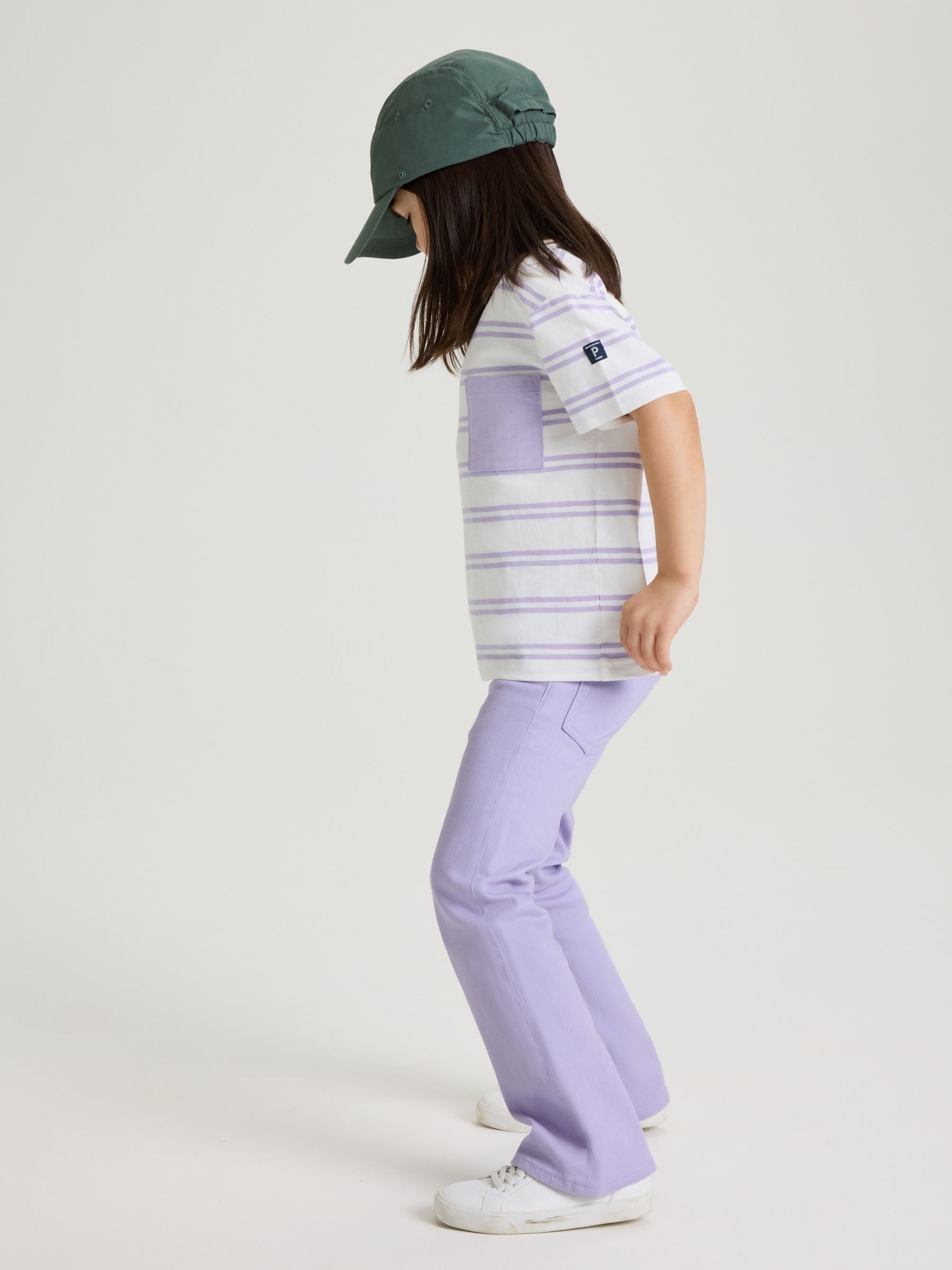 Dsiney Kidz - Polarn O. Pyret Purple Lightweight Bootleg Jeans image 4
