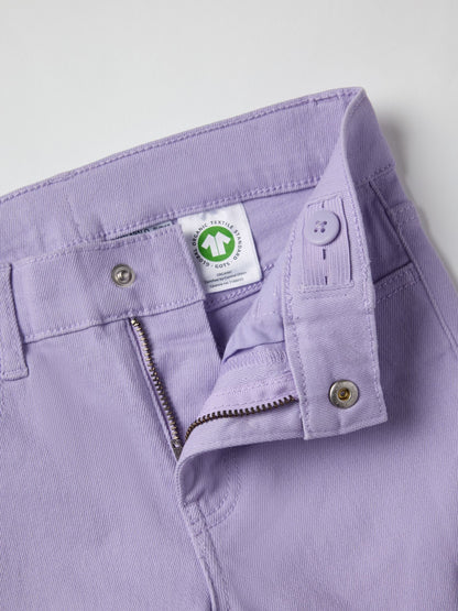 Dsiney Kidz - Polarn O. Pyret Purple Lightweight Bootleg Jeans image 6