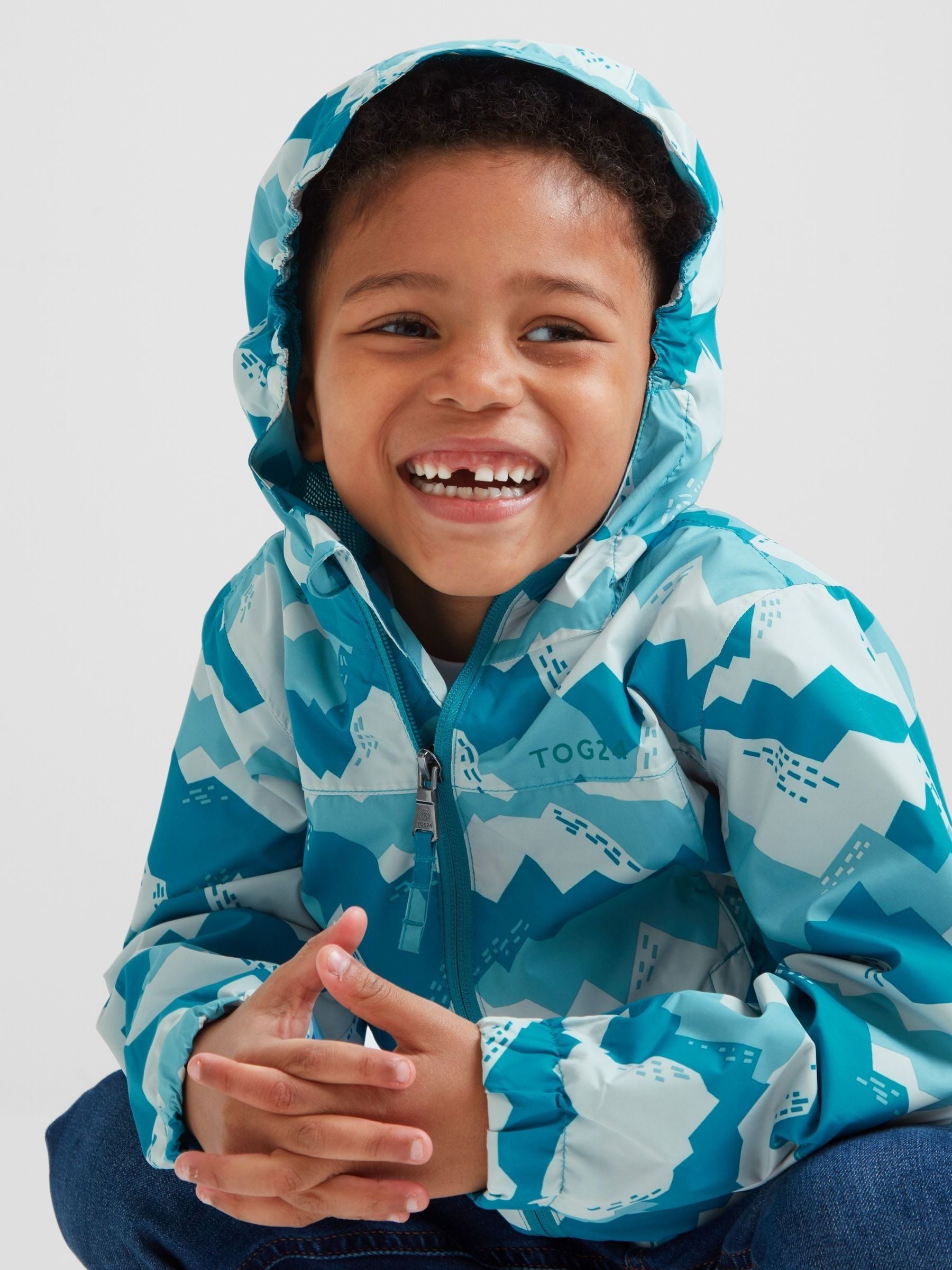 Dsiney Kidz - Tog 24 Mosaic Blue Mountain Print Mauve Waterproof Jacket image 5