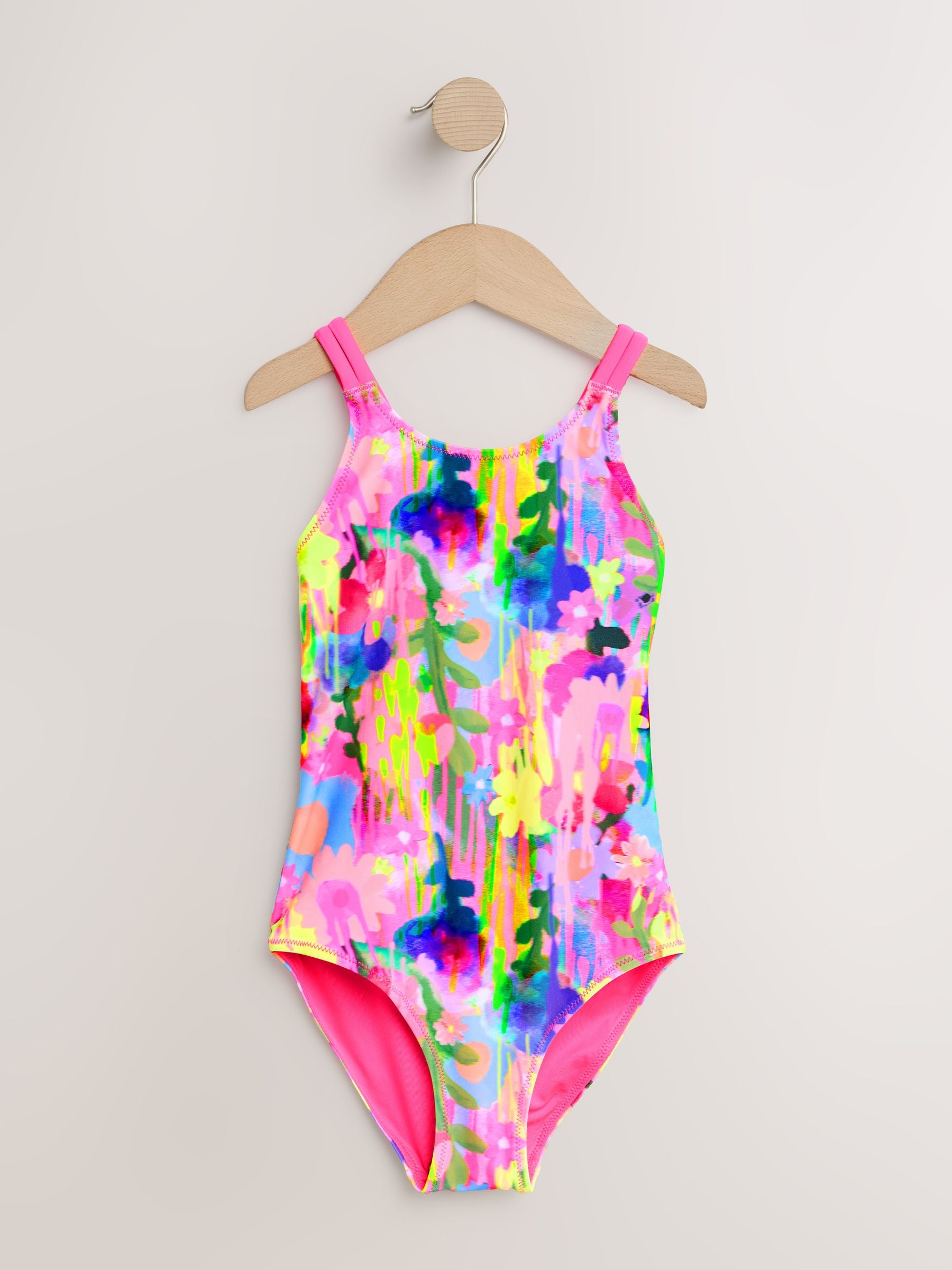 Rainbow Double Strap Swimsuit (3-16yrs) image 4