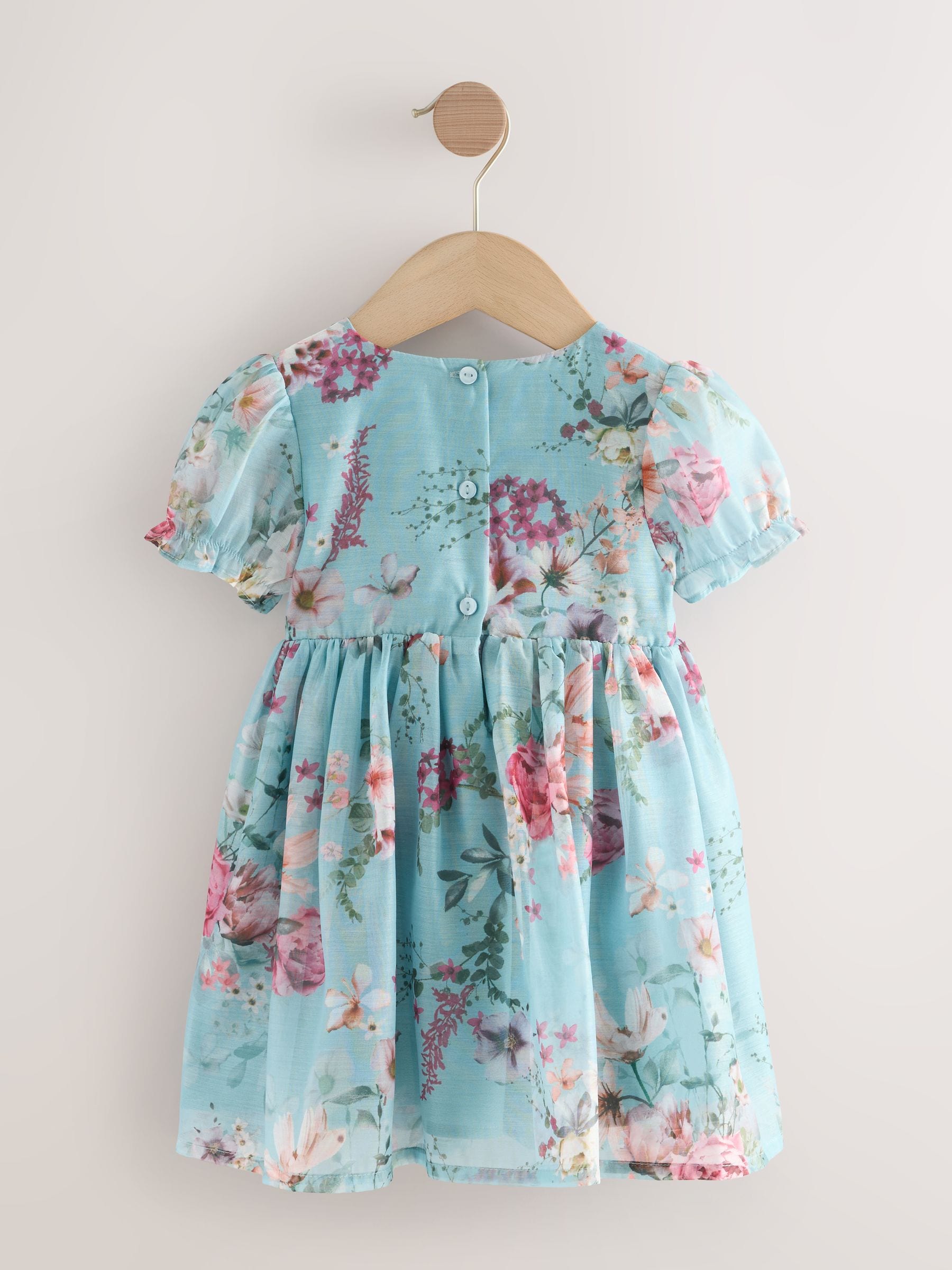 Blue Flower Corsage Dress (3mths-8yrs) image 7