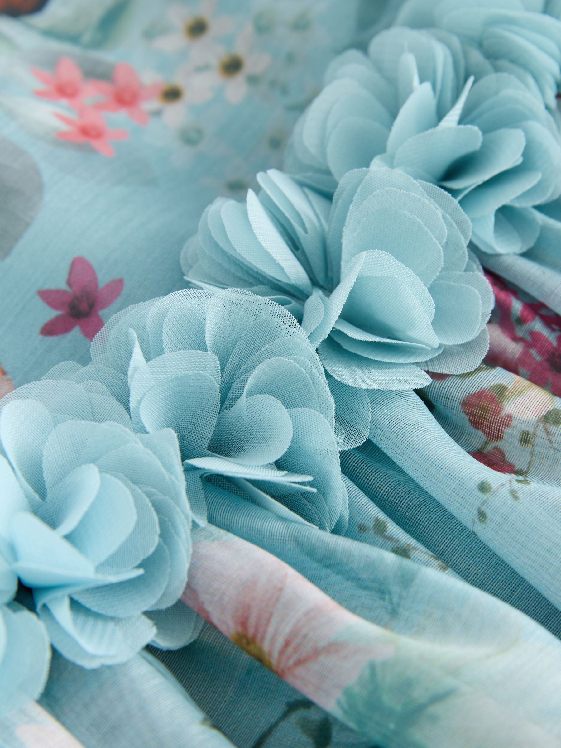 Blue Flower Corsage Dress (3mths-8yrs) image 8