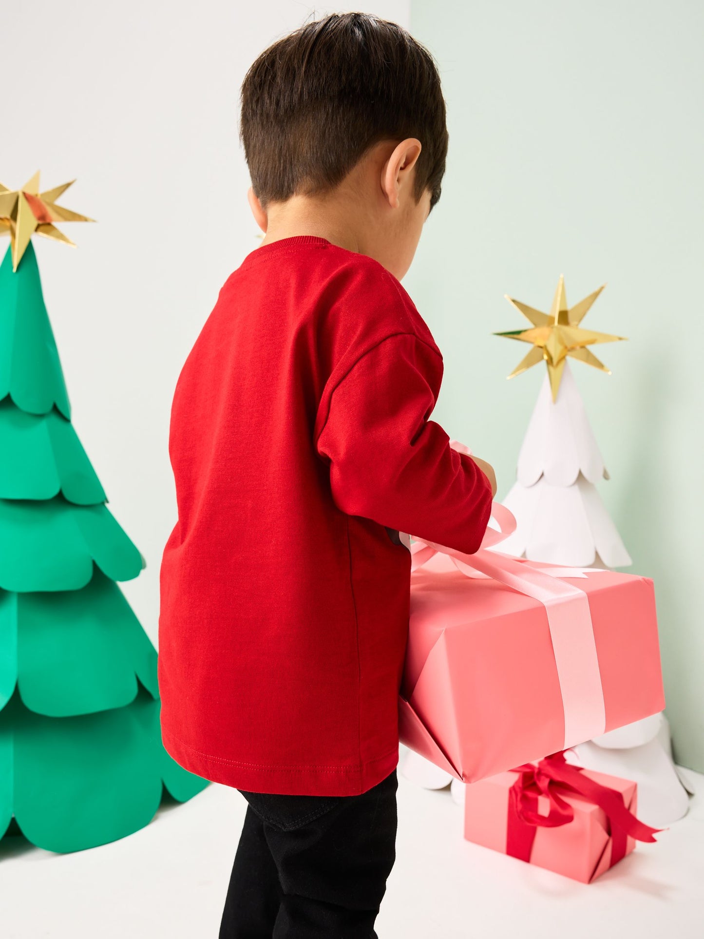 Dsiney Kidz - Red Christmas Bluey Long Sleeve T-Shirt (3mths-8yrs) image 3