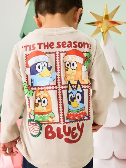 Cream Christmas Long Sleeve T-Shirt (12mths-8yrs)
