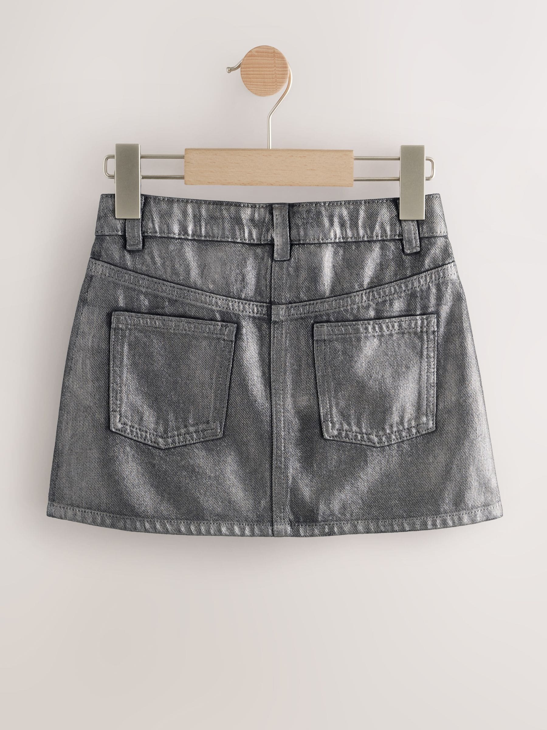 Dsiney Kidz - Charcoal Grey Foil Printed Mini Skirt (3-16yrs) image 5