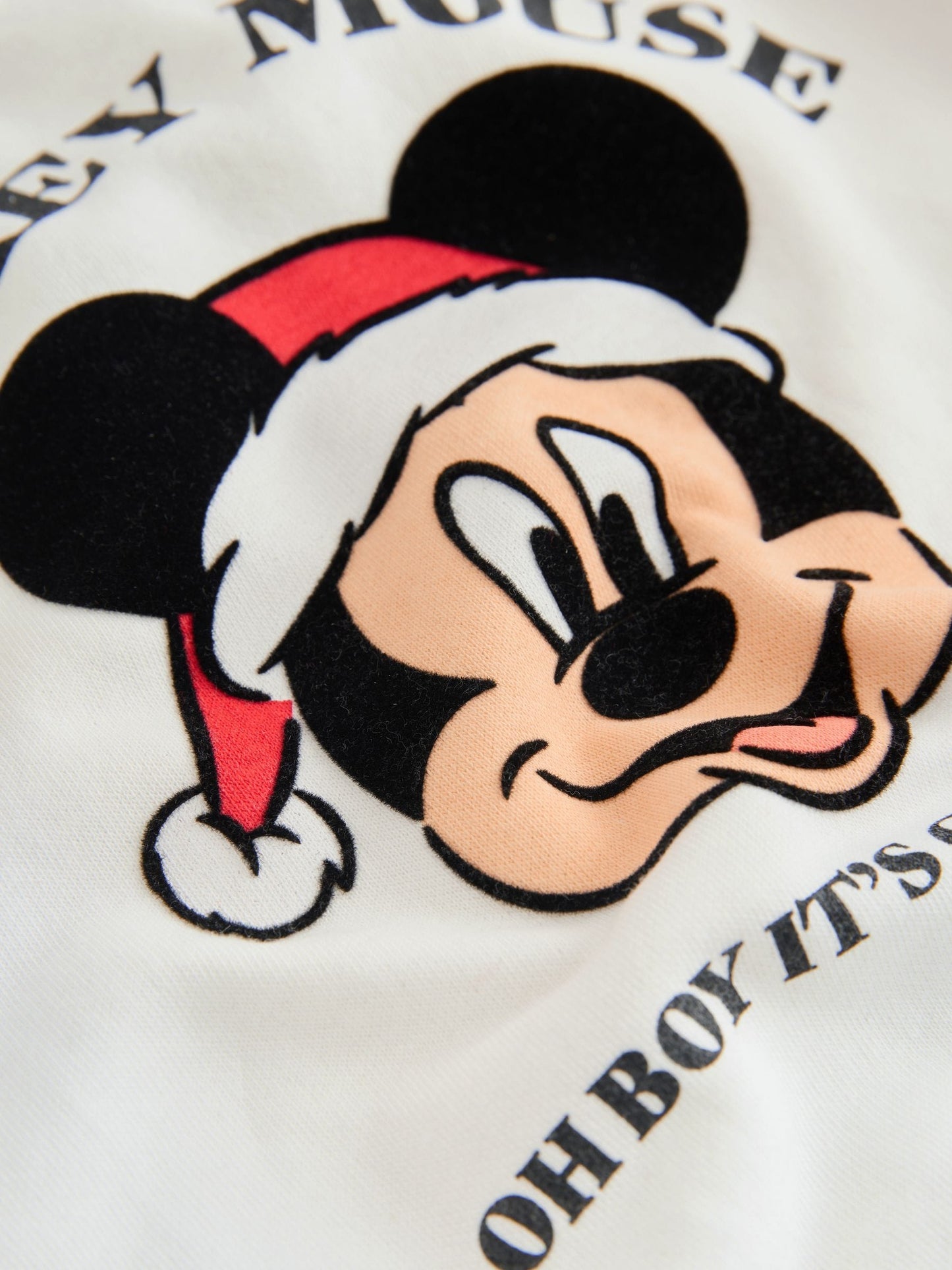 Red/White Christmas Mickey Mouse Crew Sweatshirt and Joggers Set (3mths-8yrs)