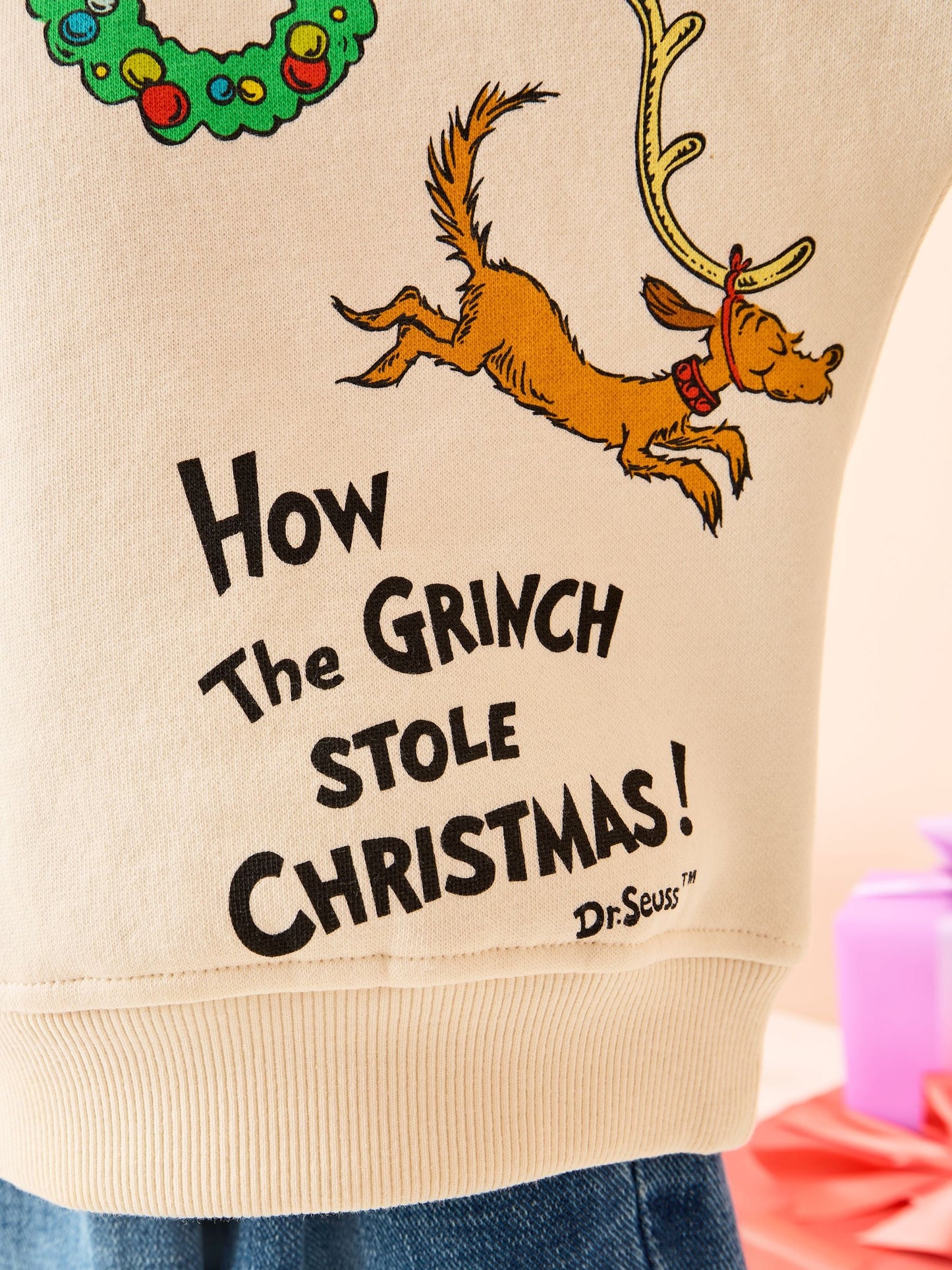 White The Grinch Crew Sweatshirt (6mths-8yrs)