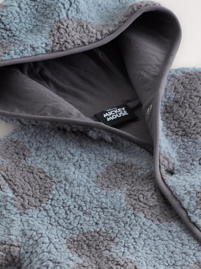 Grey Mickey Mouse Fleece Zip Through Hooded Jacket (3mths-8yrs)