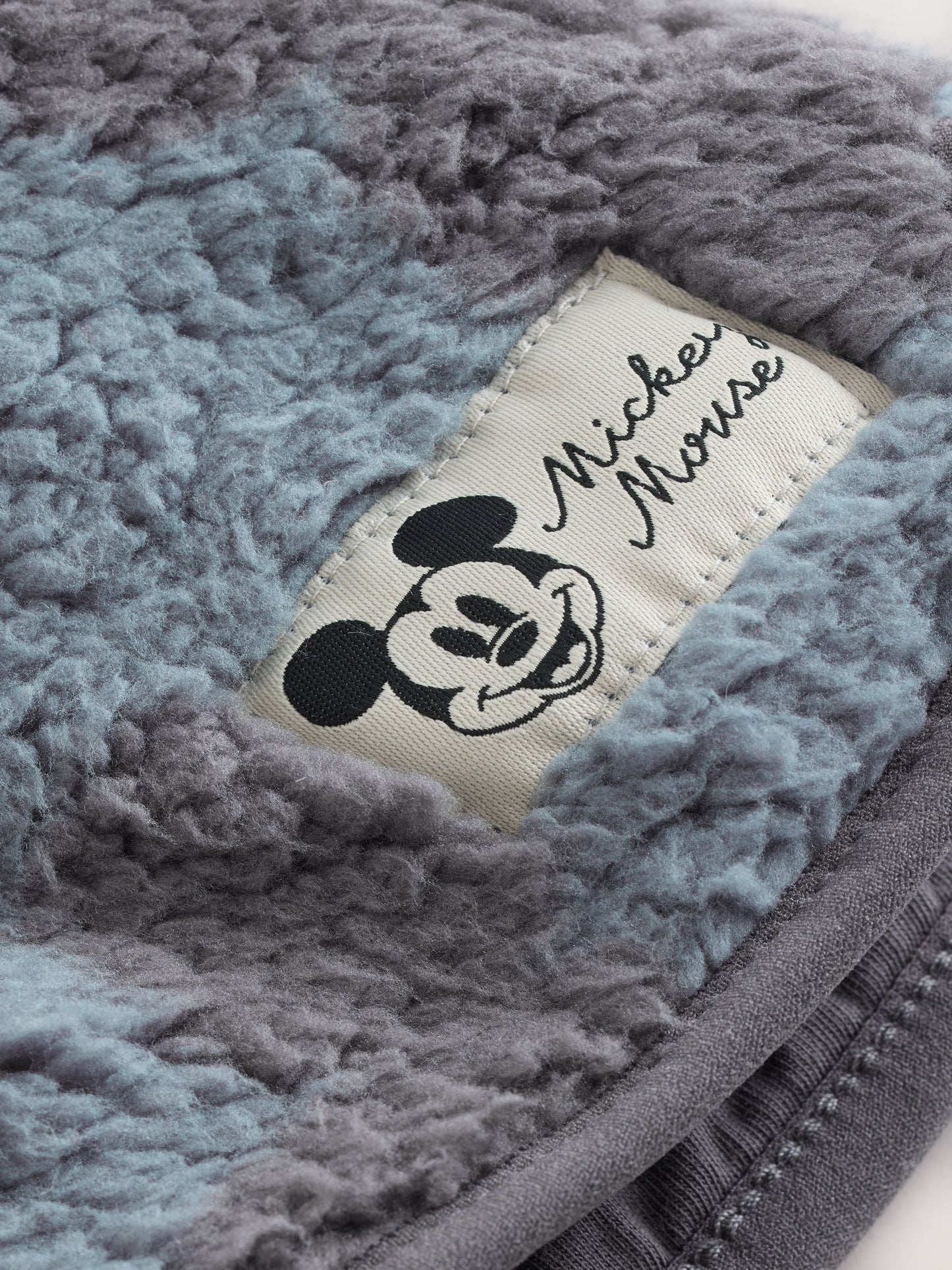 Grey Mickey Mouse Fleece Zip Through Hooded Jacket (3mths-8yrs)