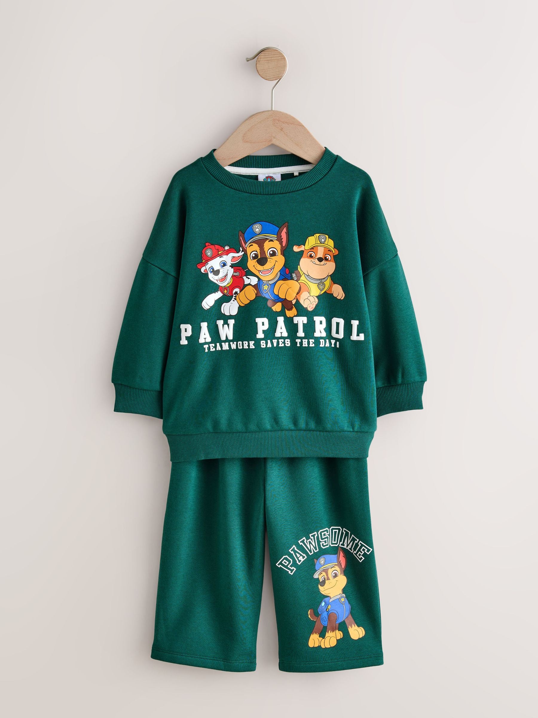 Forest Green Paw Patrol Crew Sweatshirt and Joggers Set (6mths-8yrs) image 6