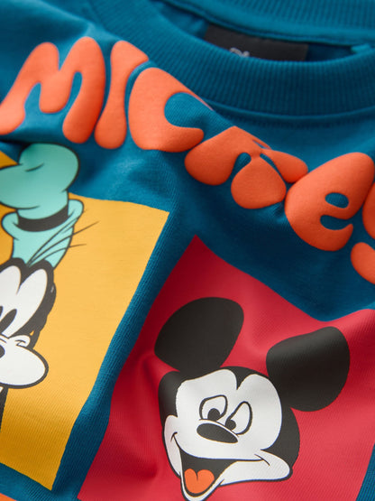 Blue Mickey Mouse Long Sleeve T-Shirt (3mths-8yrs) image 4