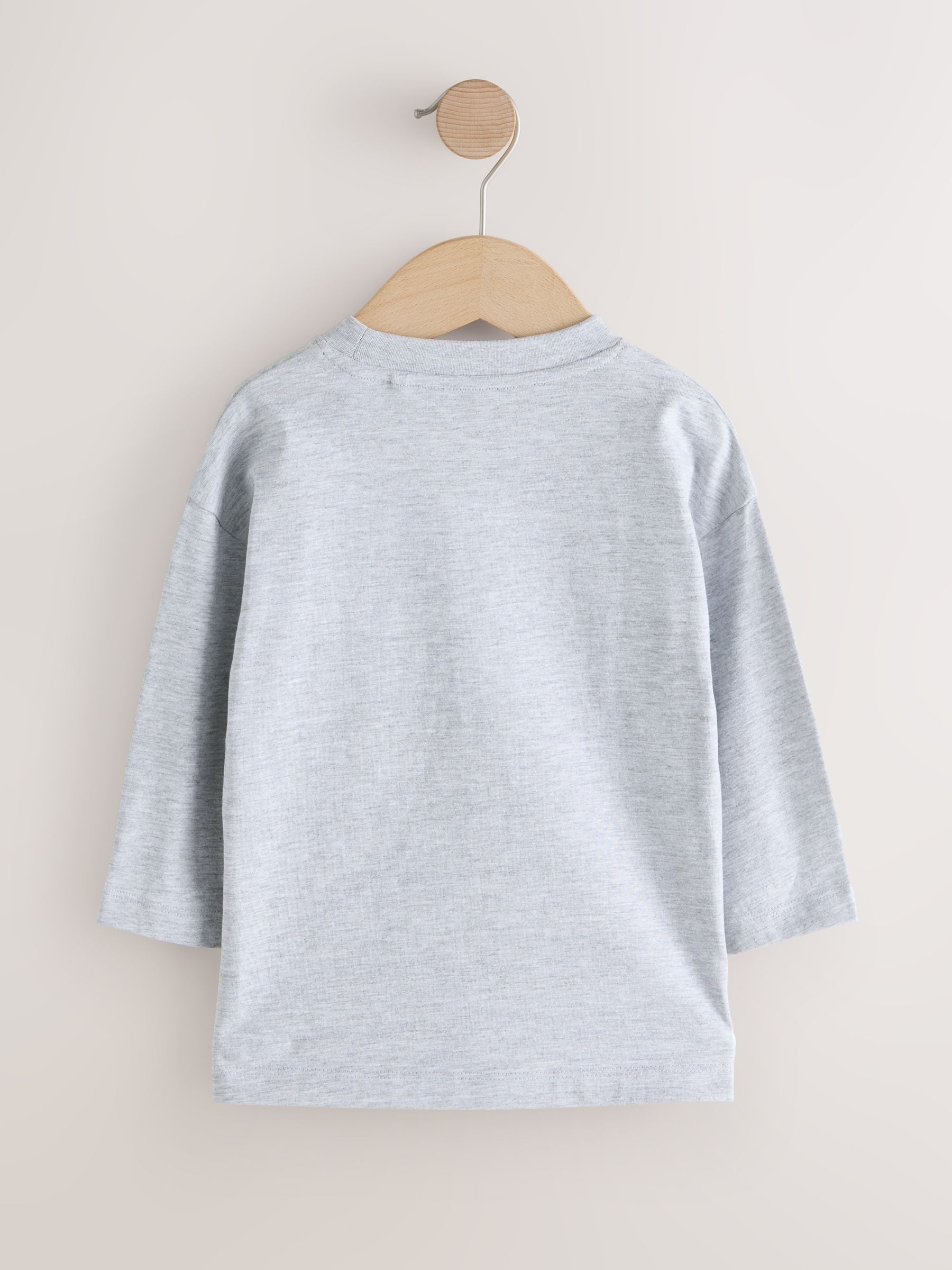 Grey Mickey Mouse Long Sleeve T-Shirt (3mths-8yrs) image 3