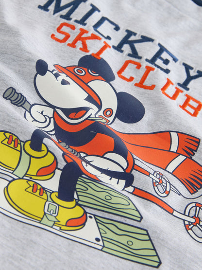 Grey Mickey Mouse Long Sleeve T-Shirt (3mths-8yrs) image 4