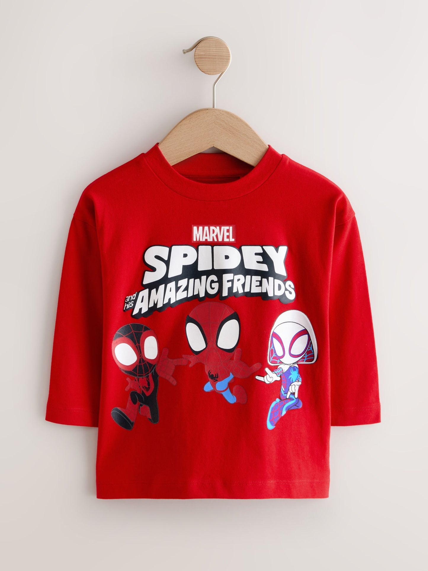 Red Marvel Long Sleeve T-Shirt (9mths-8yrs) image 6