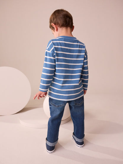 Blue/white Bluey Long Sleeve T-Shirt (6mths-8yrs) image 4