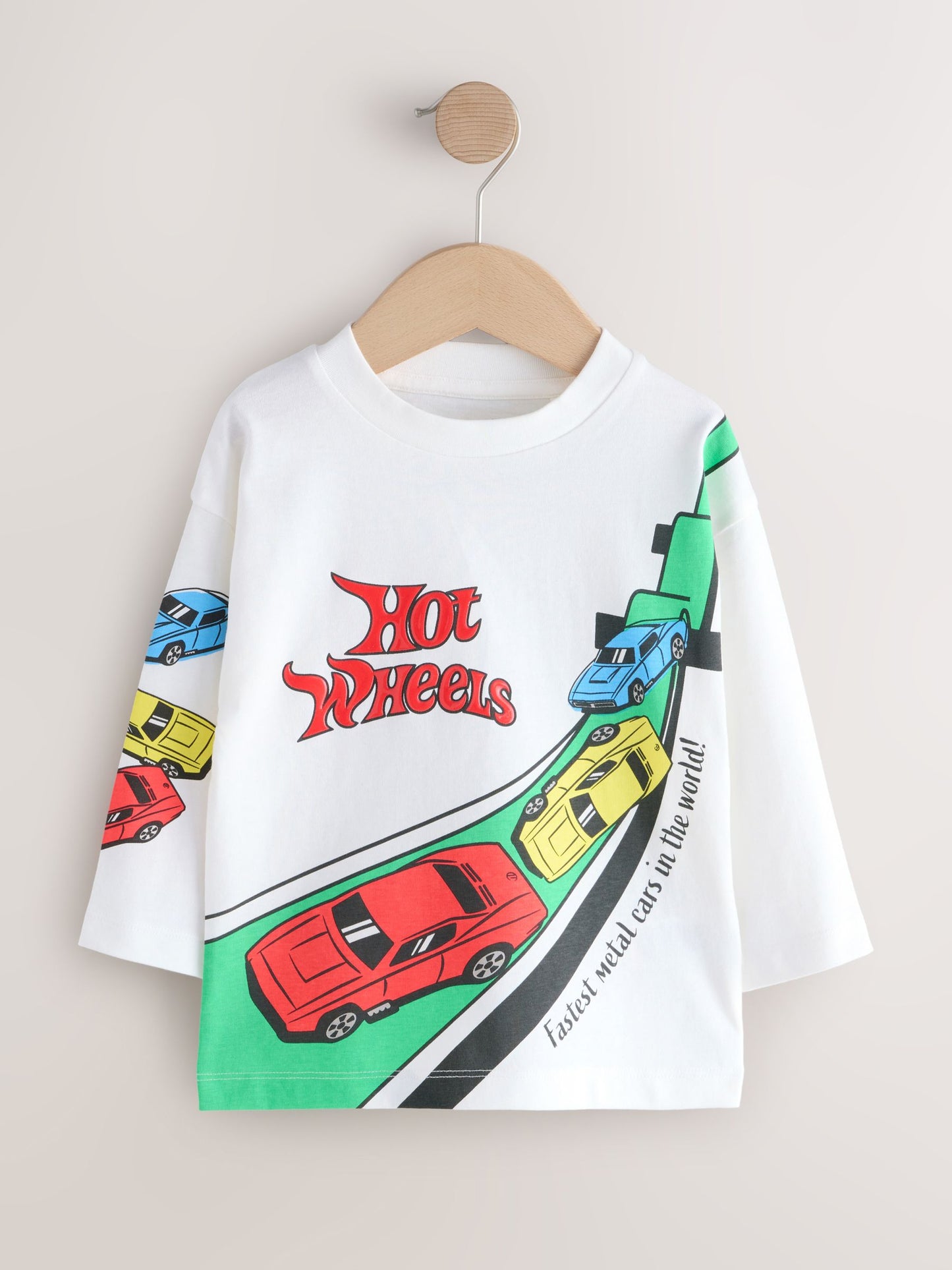 Dsiney Kidz - White Hot Wheels Long Sleeve T-Shirt (3mths-8yrs) image 5