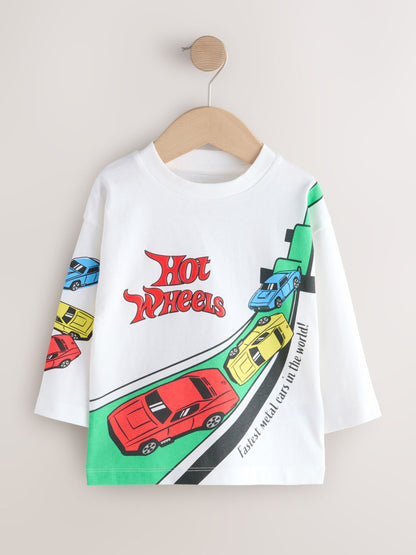 Dsiney Kidz - White Hot Wheels Long Sleeve T-Shirt (3mths-8yrs) image 5
