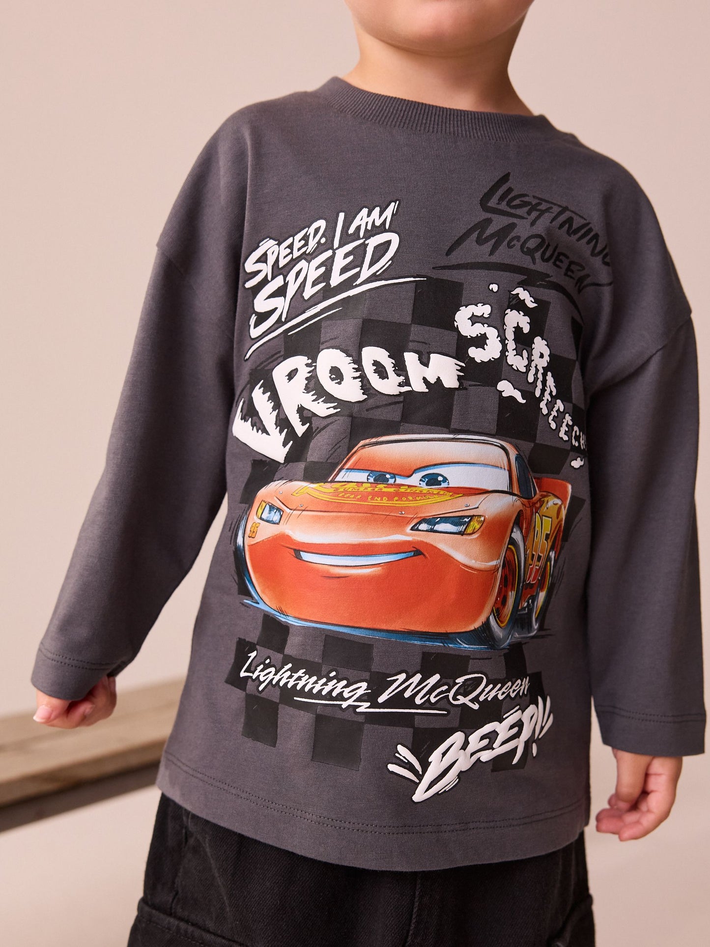 Dsiney Kidz - Charcoal Grey Long Sleeve Disney Cars T-Shirt (9mths-8yrs) image 4