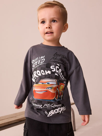 Dsiney Kidz - Charcoal Grey Long Sleeve Disney Cars T-Shirt (9mths-8yrs) image 1