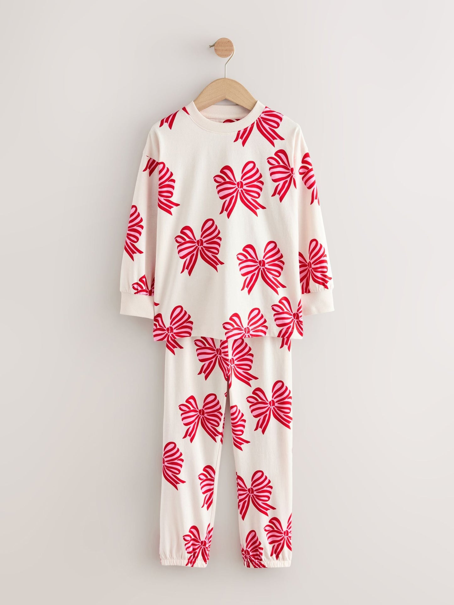 Red Bows/Hearts Joggers Pyjamas 3 Pack (3-16yrs)