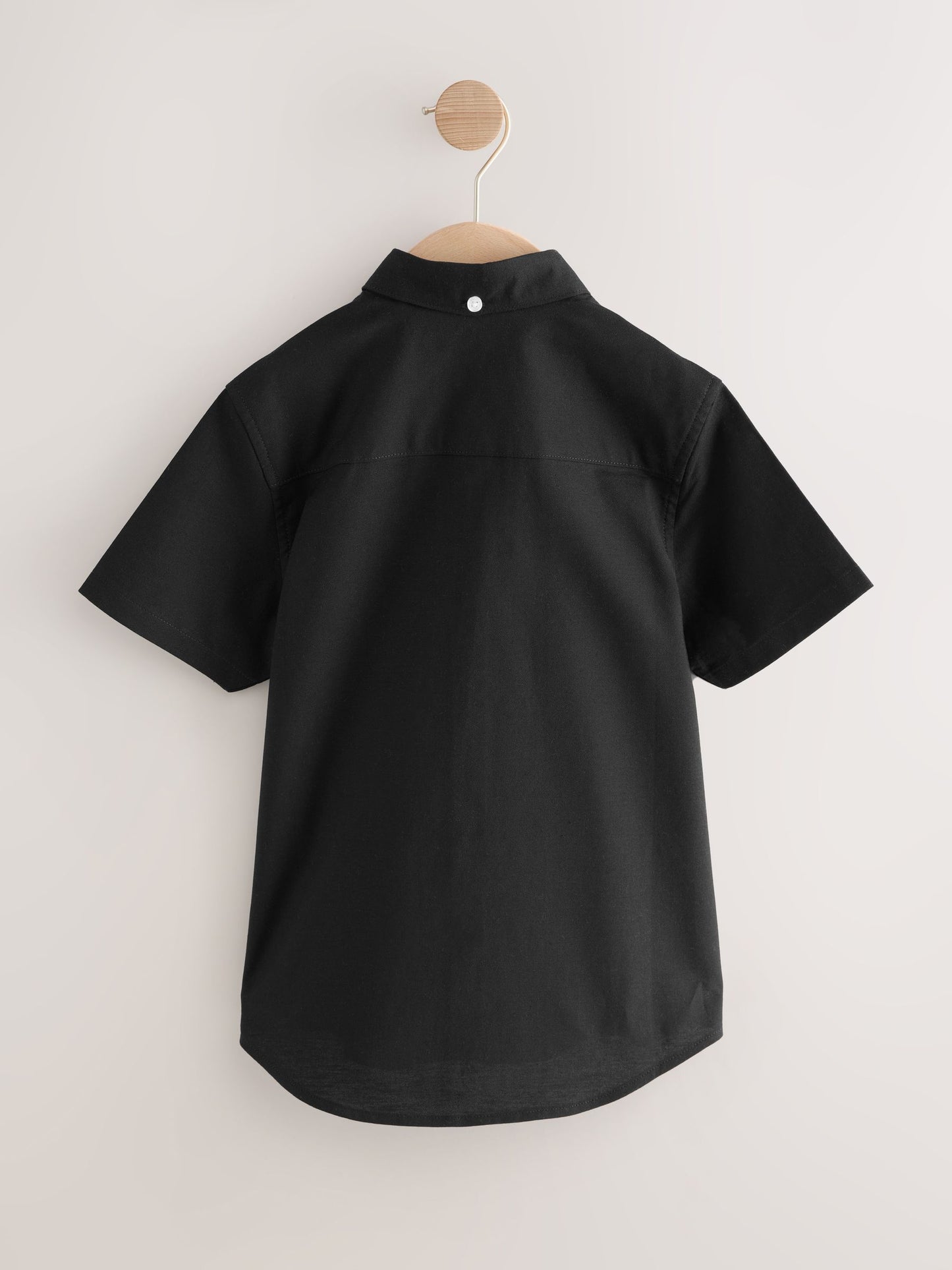 Dsiney Kidz - Black Logo Short Sleeve Cotton Rich Oxford Shirt (3-16yrs) image 2