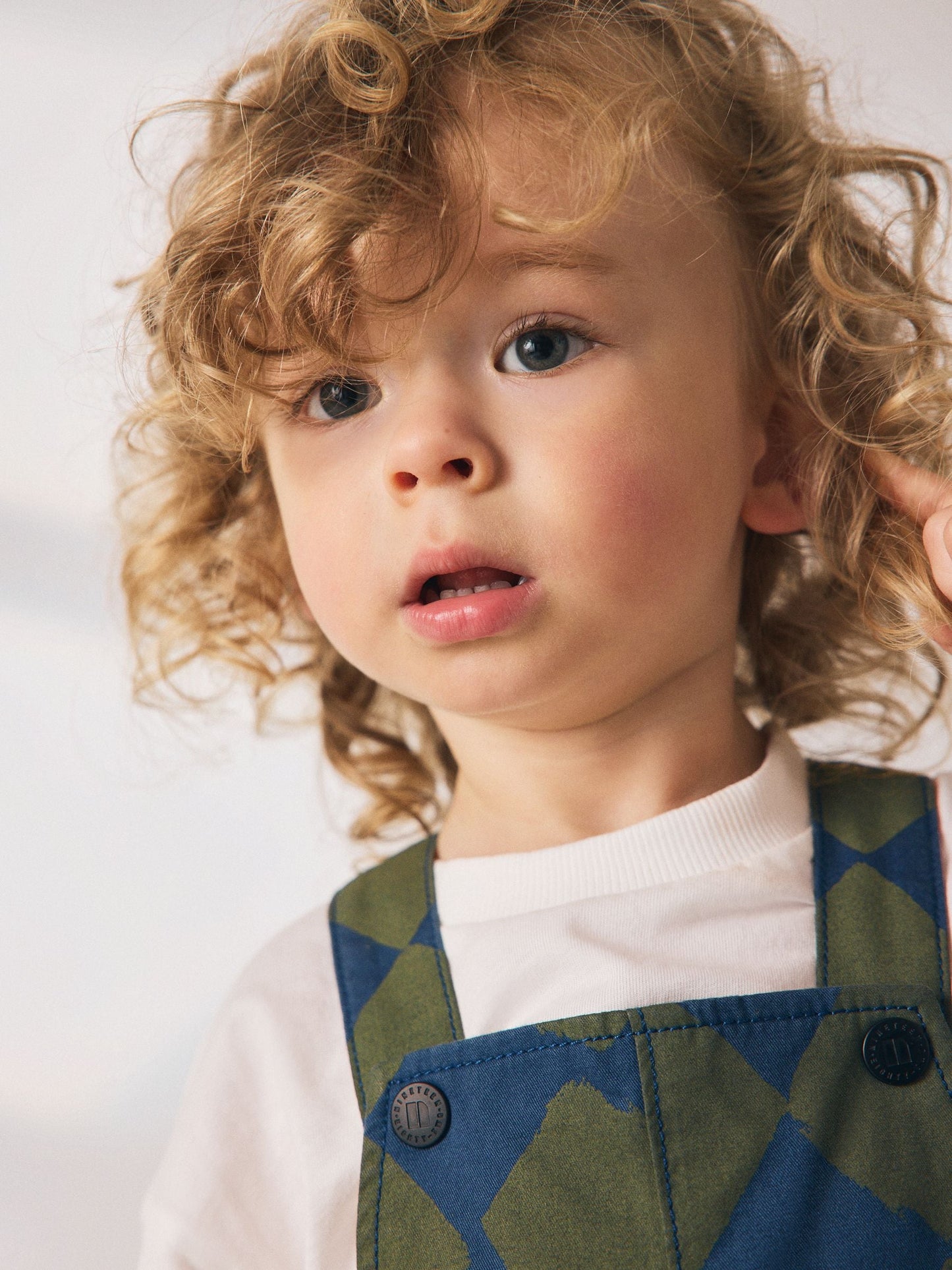 Green/Blue Harlequin Dungarees (3mths-7yrs)