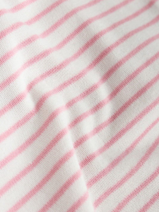 Pink Heart Baby Short Sleeve Bodysuits 5 Pack image 3