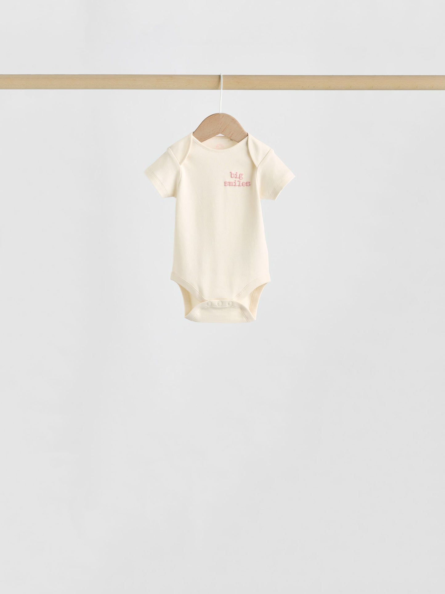 Pink Heart Baby Short Sleeve Bodysuits 5 Pack image 6