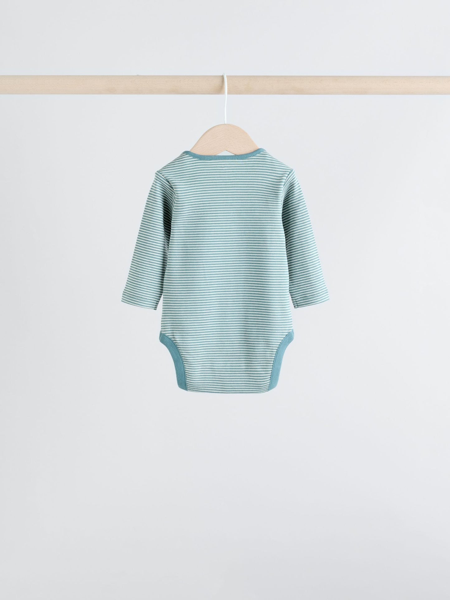Blue Hamish Long Sleeve Bodysuits 3 Pack image 5