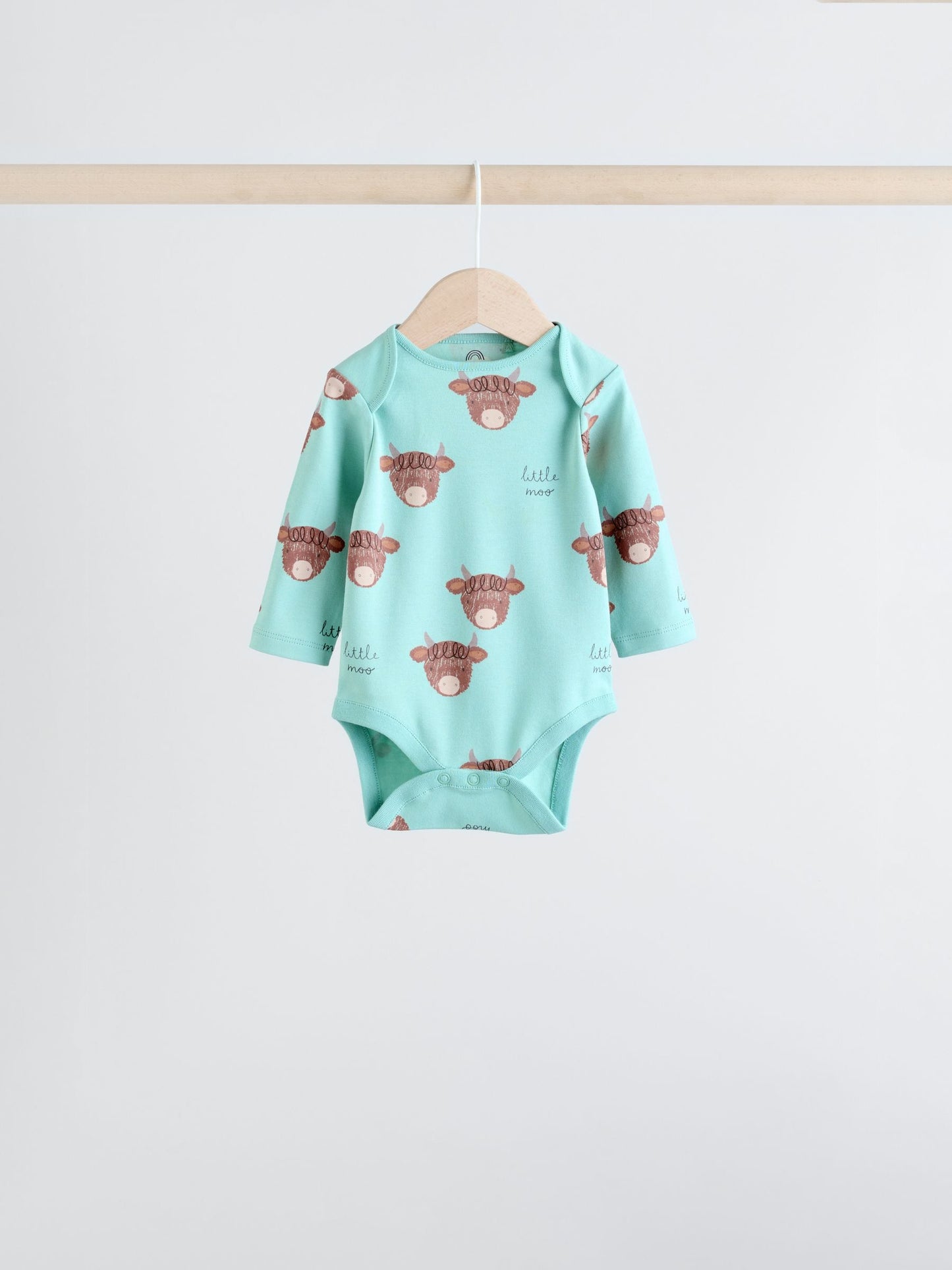 Blue Hamish Long Sleeve Bodysuits 3 Pack image 6