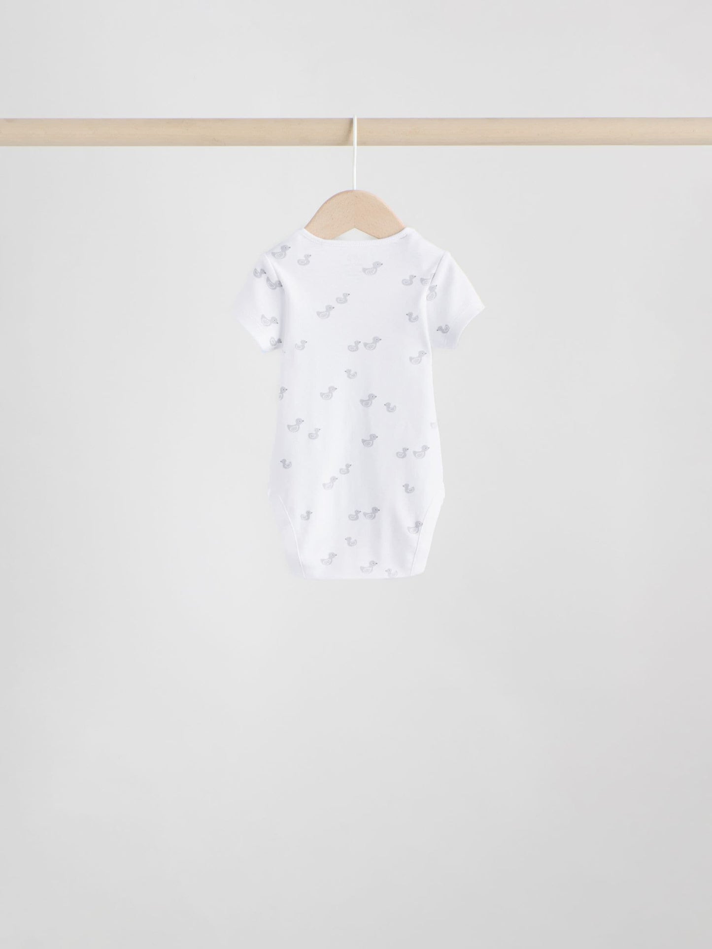 Grey Baby Short Sleeved Bodysuits 5 Pack image 3