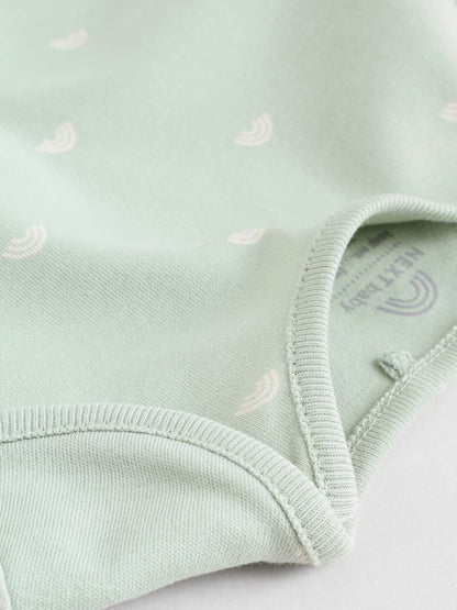 Sage Green Baby Long Sleeve Bodysuits 5 Pack - image 12