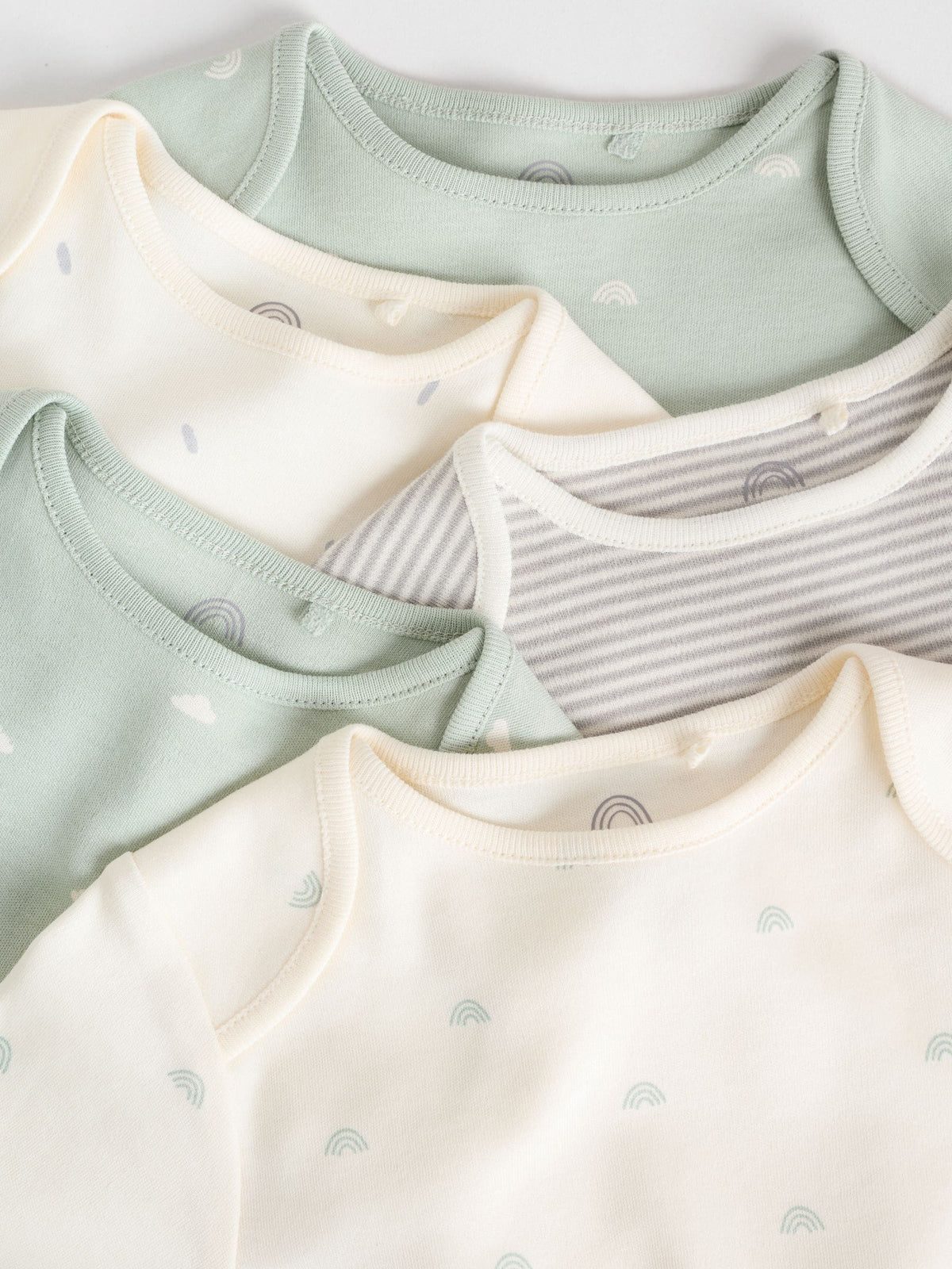 Sage Green Baby Long Sleeve Bodysuits 5 Pack - image 15