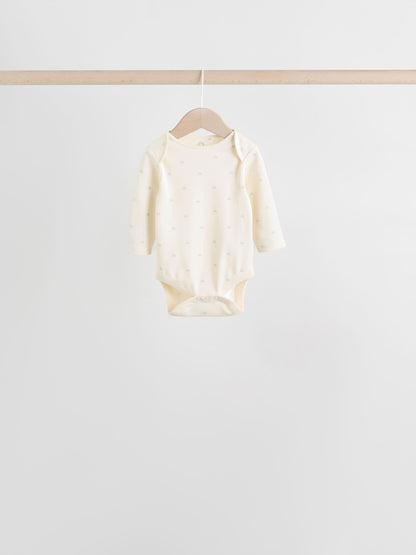 Sage Green Baby Long Sleeve Bodysuits 5 Pack - image 2