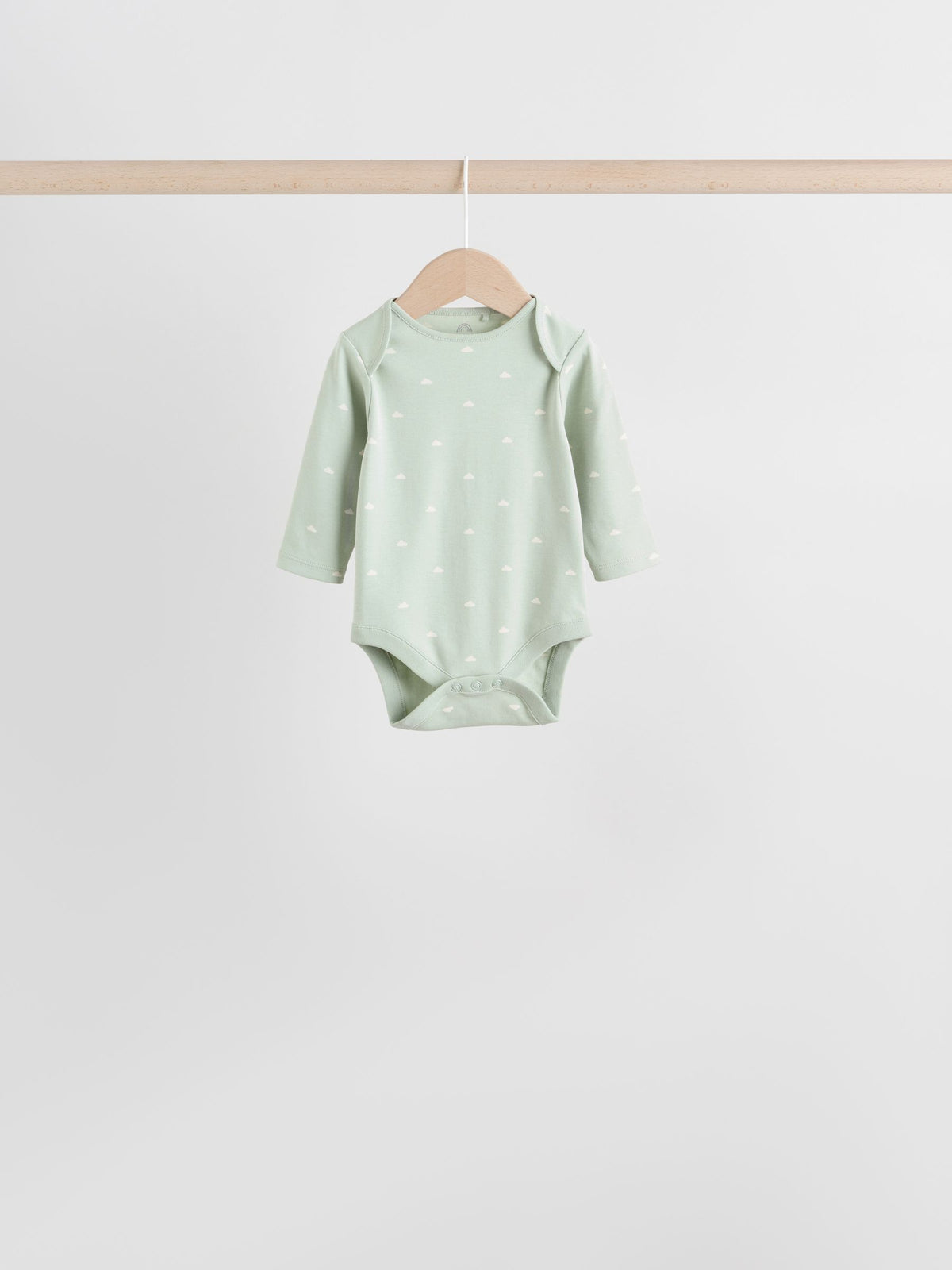 Sage Green Baby Long Sleeve Bodysuits 5 Pack - image 3
