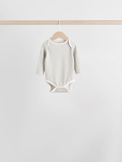 Sage Green Baby Long Sleeve Bodysuits 5 Pack - image 4