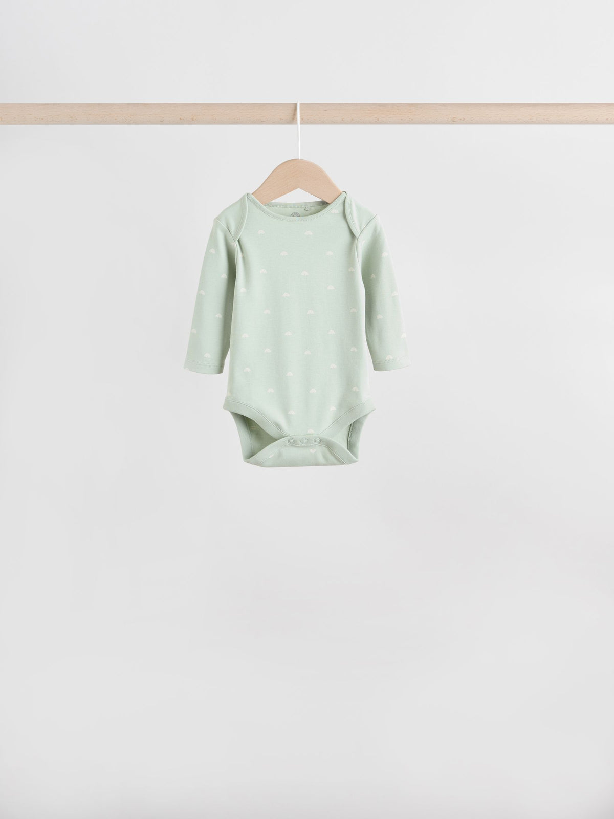 Sage Green Baby Long Sleeve Bodysuits 5 Pack - image 6
