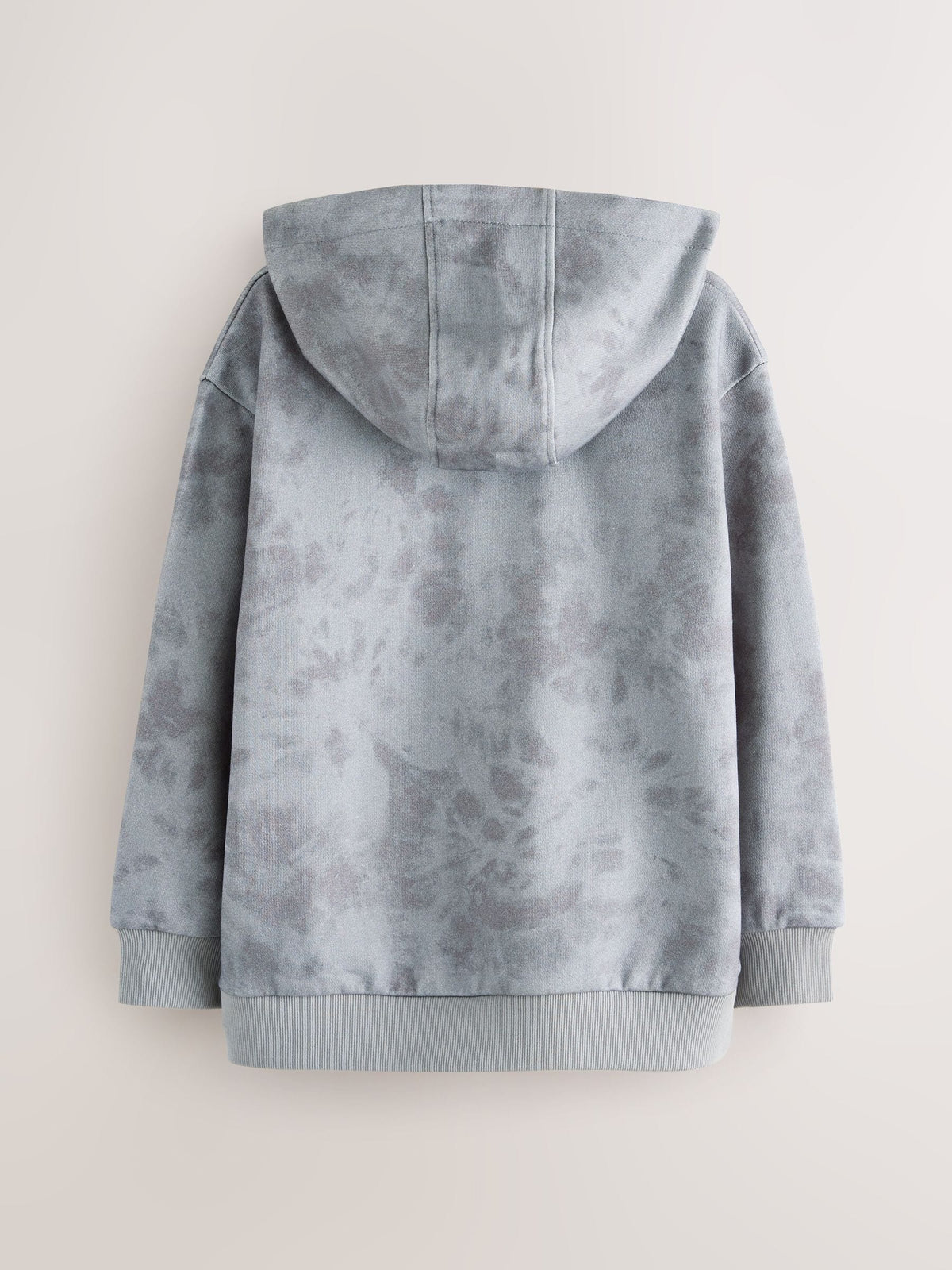 smALLSAINTS Grey Tie Dye Logo Oversized Pullover Hoodie - image 6