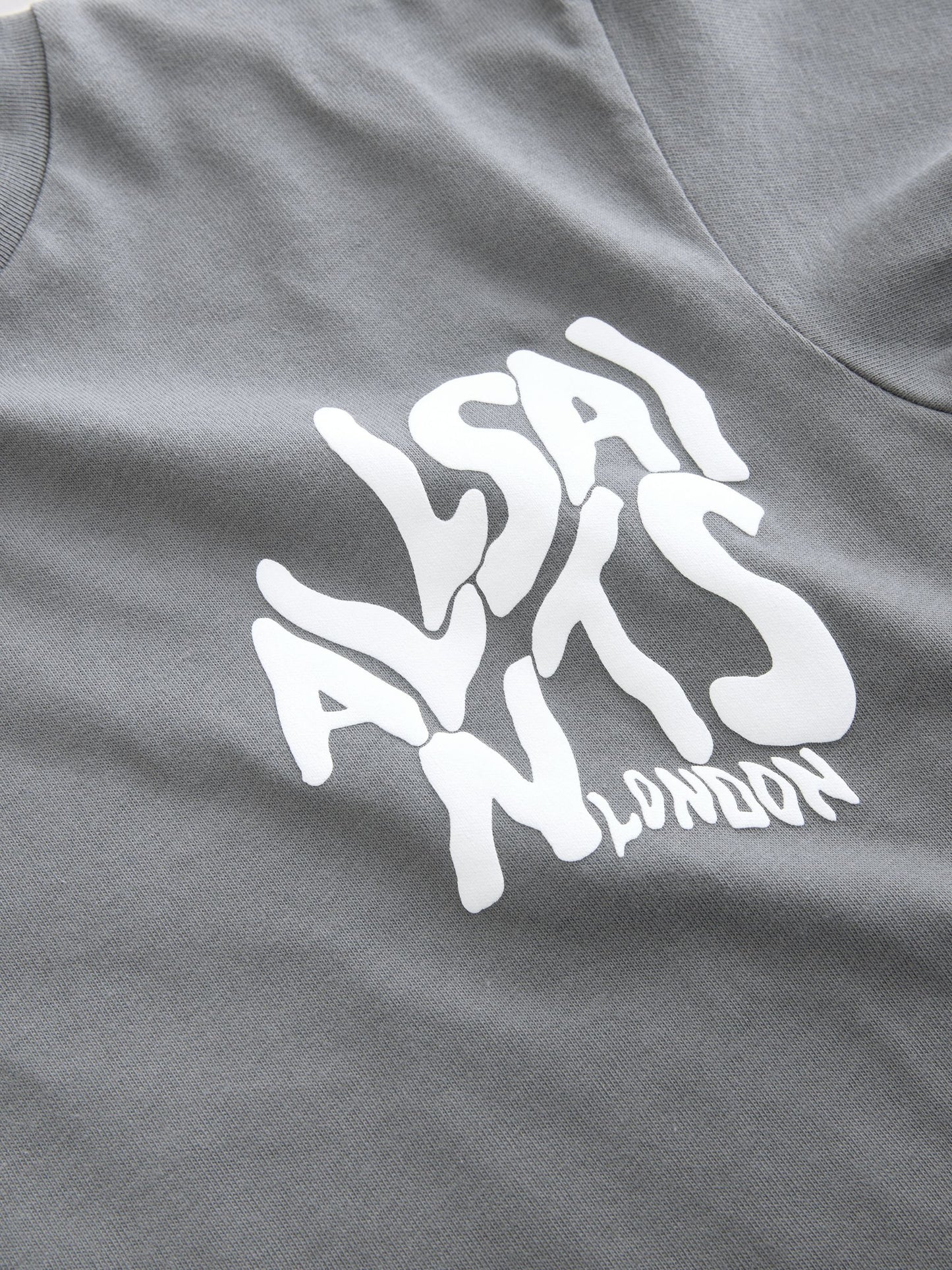 Dsiney Kidz - smALLSAINTS Charcoal Grey Oversized Orlando Logo Crew Neck T-Shirt image 7