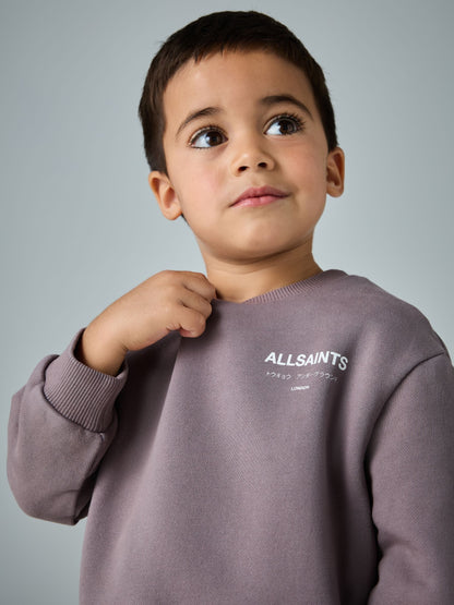 Dsiney Kidz - smALLSAINTS Washed Purple Underground Oversized Younger Boys Sweatshirt and Joggers Set image 2