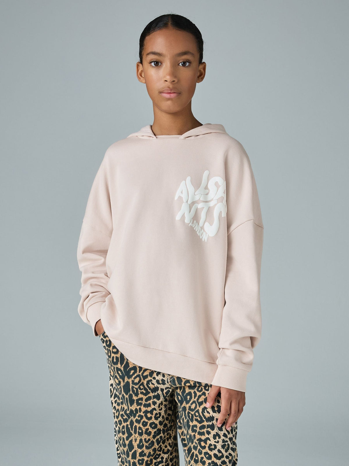 smALLSAINTS Light Pink Orlando Oversized Pullover Hoodie - image 1