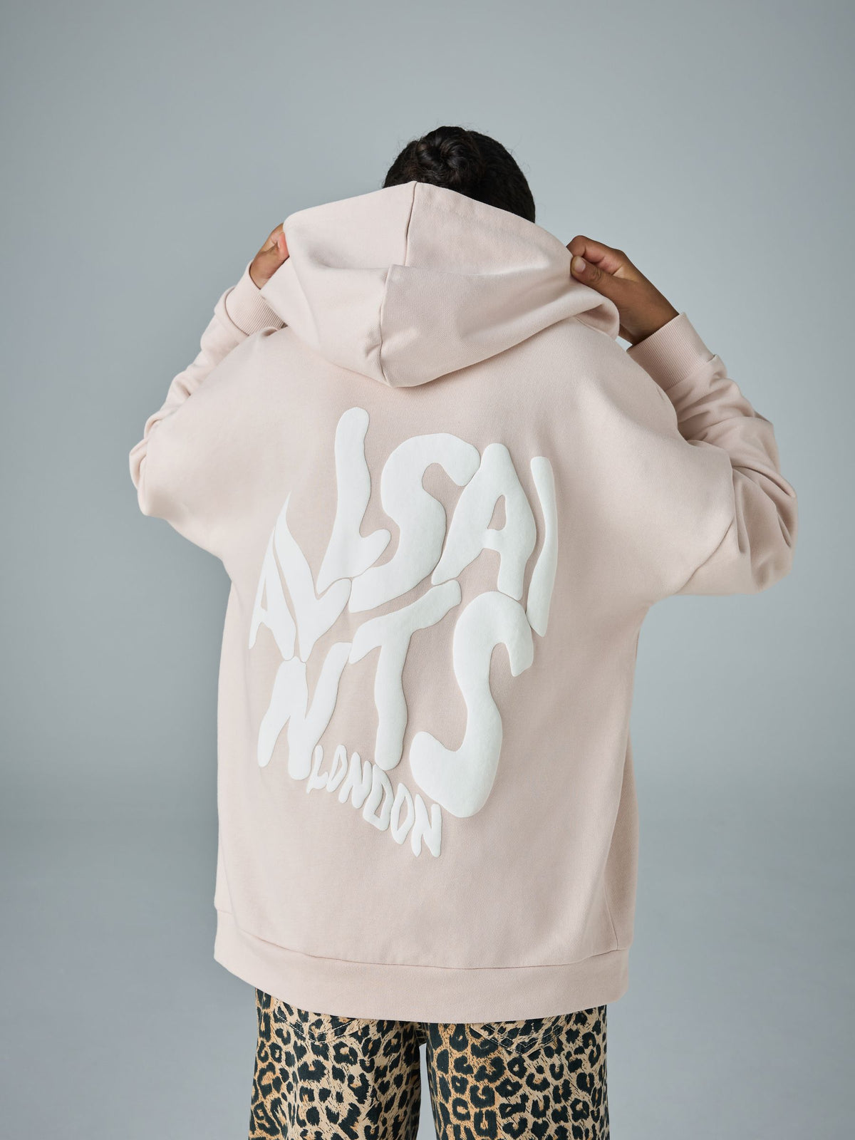 smALLSAINTS Light Pink Orlando Oversized Pullover Hoodie - image 2
