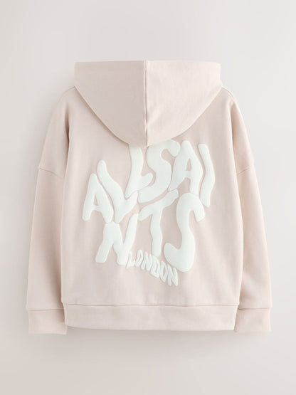smALLSAINTS Light Pink Orlando Oversized Pullover Hoodie - image 6