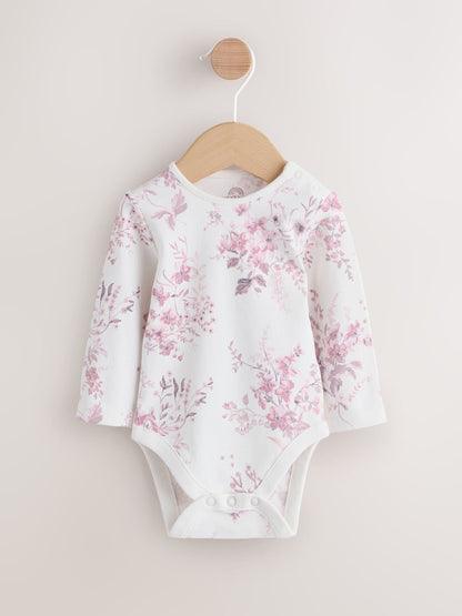 Purple/ White Cord Baby Romper and Long Sleeve Bodysuit and Tights 3 Piece Set (0mths-2yrs) image 8