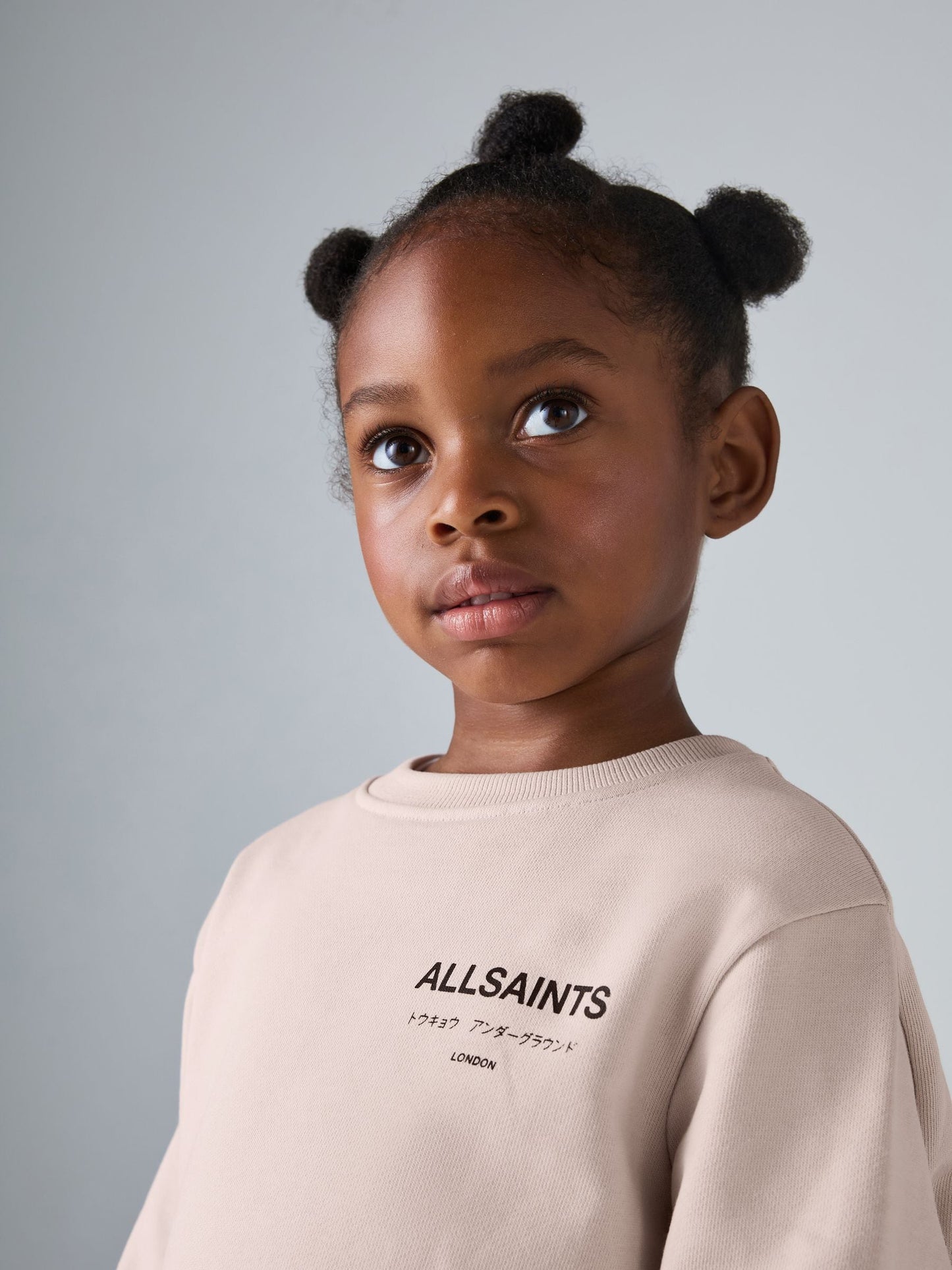 smALLSAINTS Light Pink Underground Oversized Younger Girls Sweatshirt and Joggers Set image 5