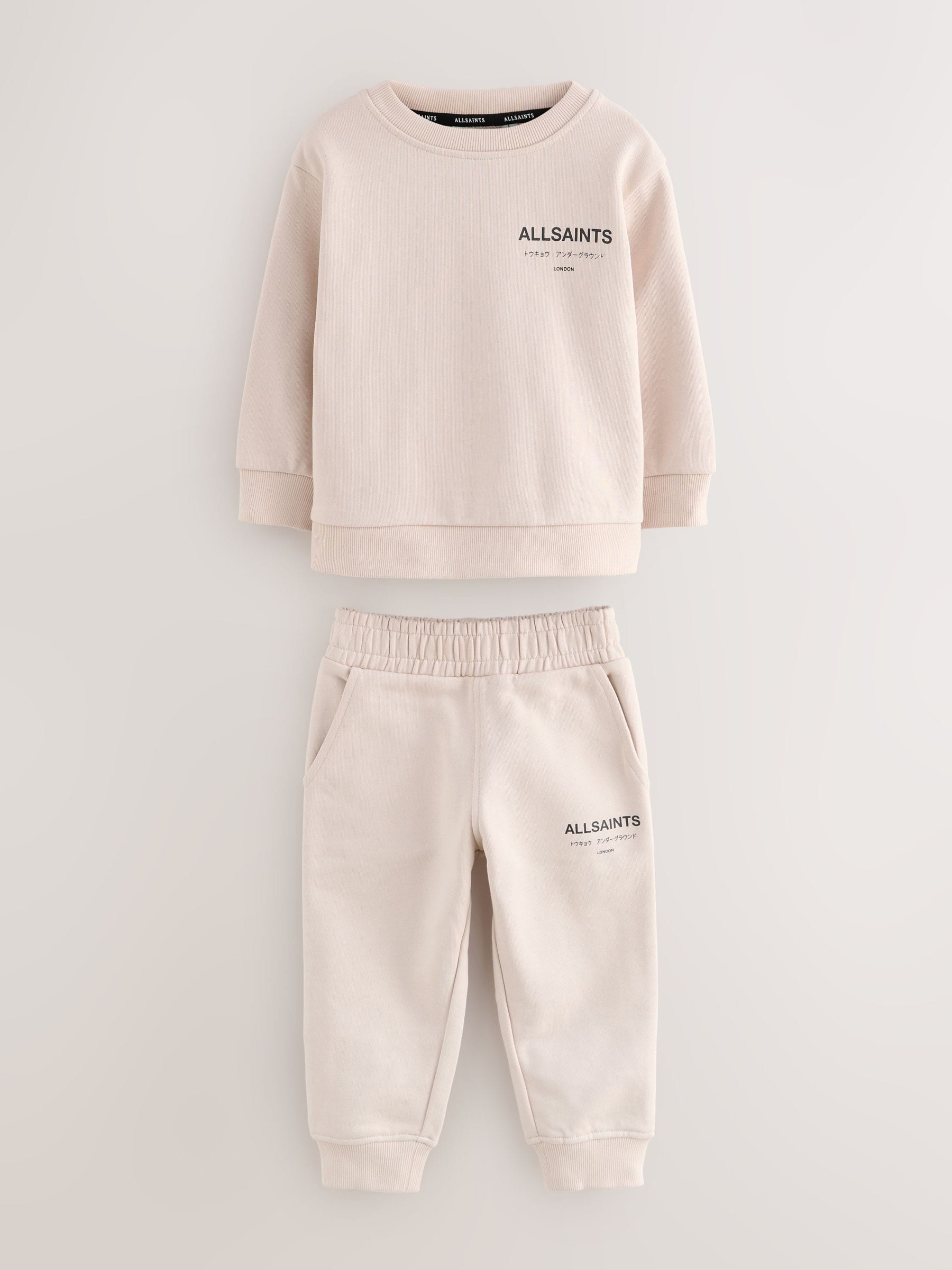 smALLSAINTS Light Pink Underground Oversized Younger Girls Sweatshirt and Joggers Set image 7