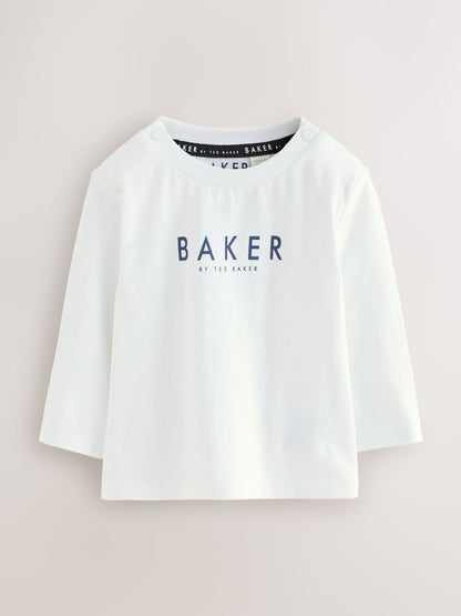 Baker by Ted Baker Blue Quilted Dungarees and T-Shirt Set